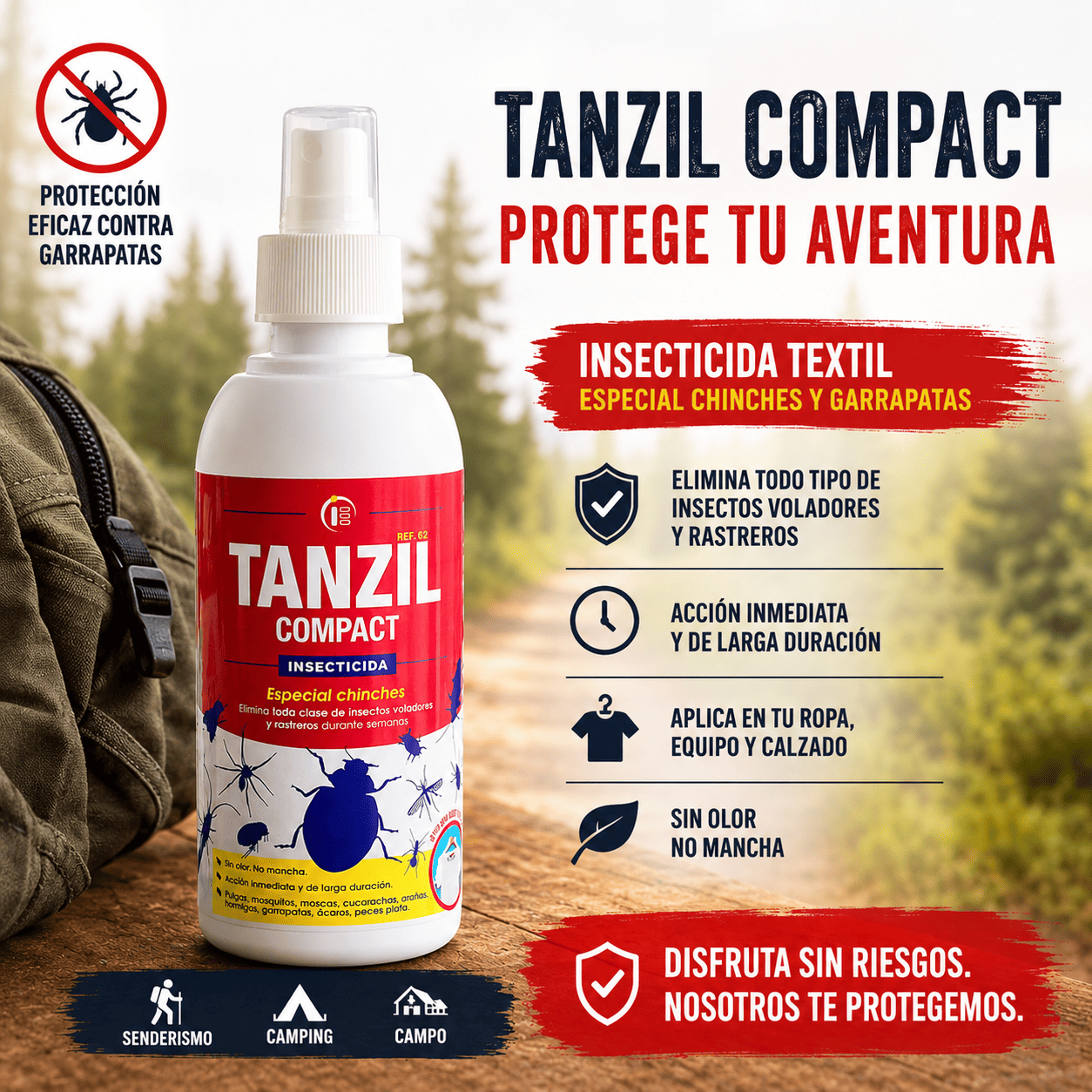 Disfruta de la naturaleza sin picaduras con Tanzil Compact